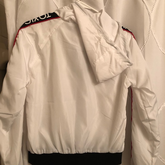 White zip-up hoodie. - Picture 2 of 2